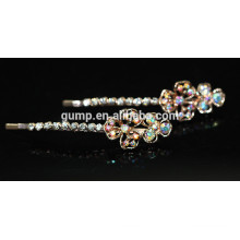 Blumenmuster Charming Shiny Rhinestone Barrette Bobby Pin